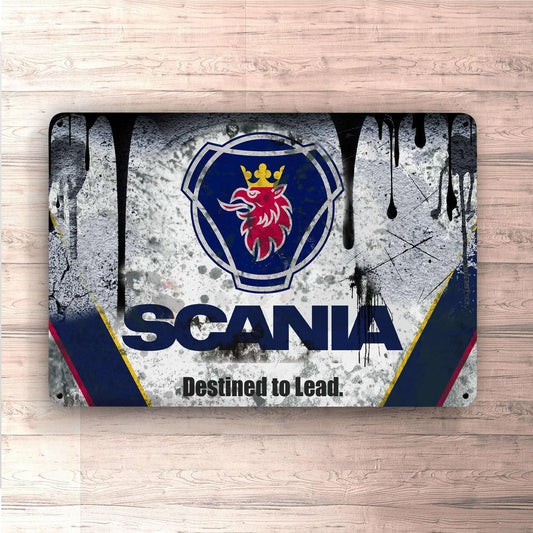 Scania Skilte, Musemåtte, Dørmåtte-Skilte-Scania-Garage Culture Shop- garage - man cave - merchandise