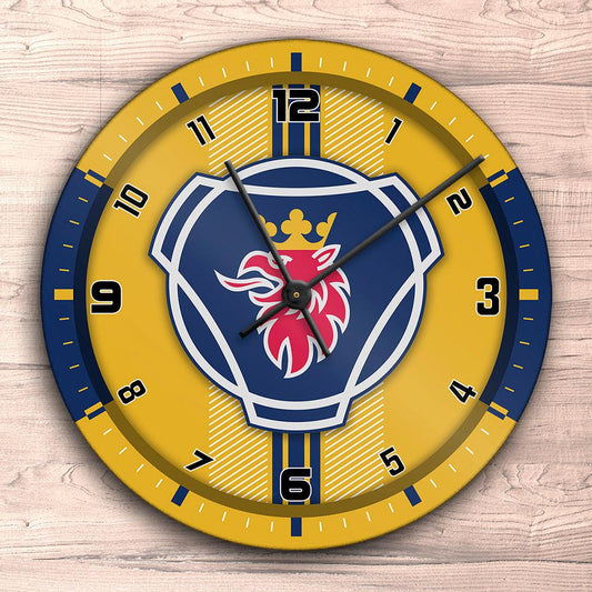 Scania Vægur Rundt-Clock-Scania-Garage Culture Shop- garage - man cave - merchandise