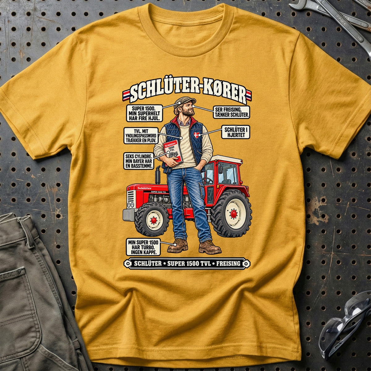 
Schlüter-Kører T-Shirt – Guld