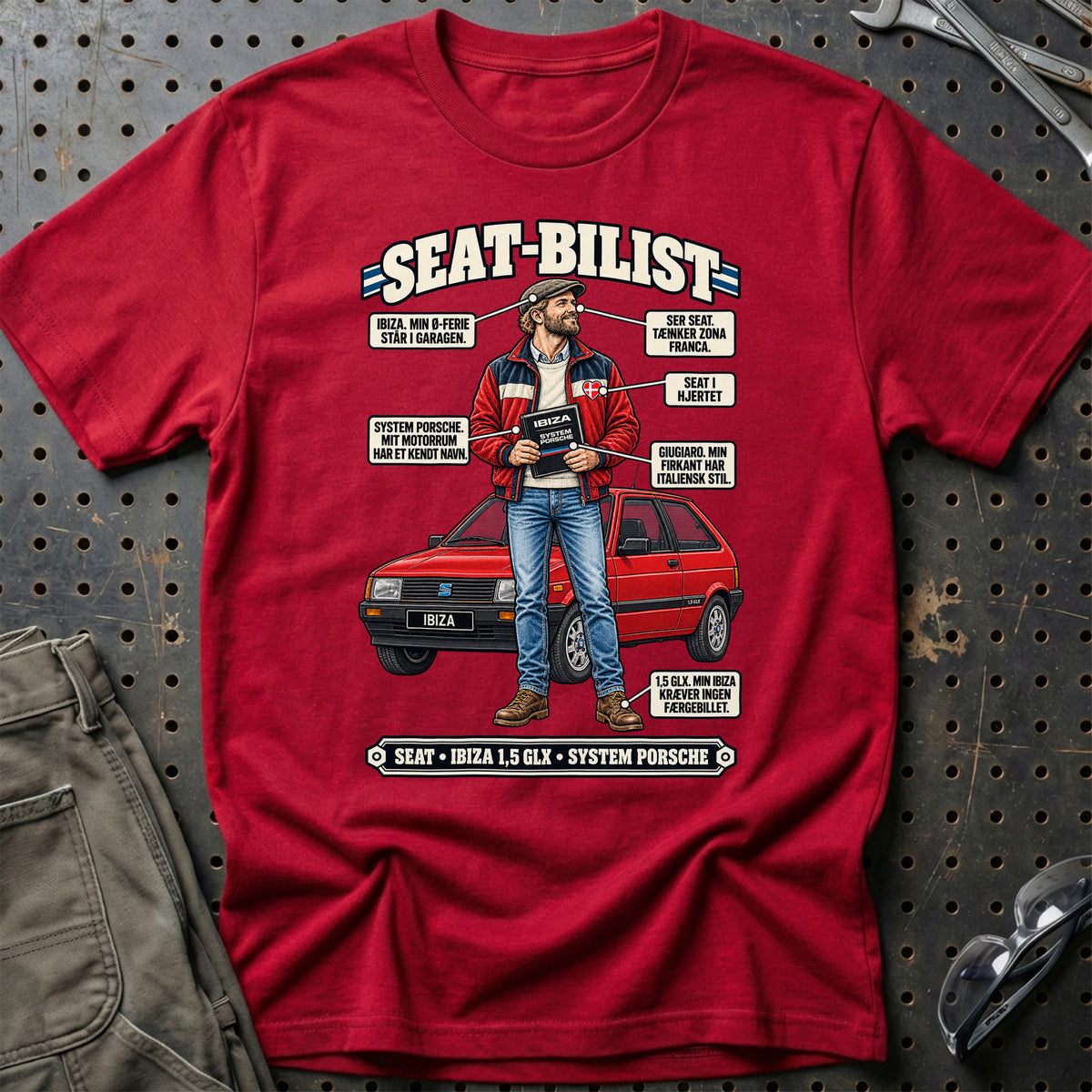 
Seat-Bilist T-Shirt – Rød