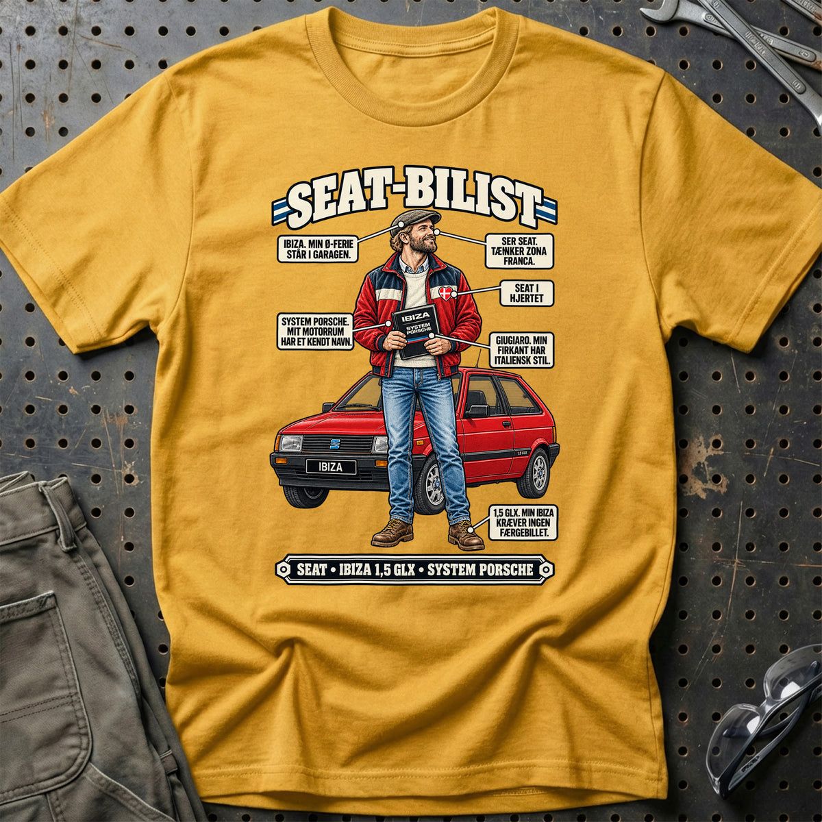 
Seat-Bilist T-Shirt – Guld