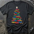 Seat Juletræ Christmas Tree T-Shirt-Beklædning-Seat-Sort-S-Garage Culture Shop- garage - man cave - merchandise