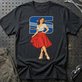 Seat Retro Pinup T-Shirt – Sort