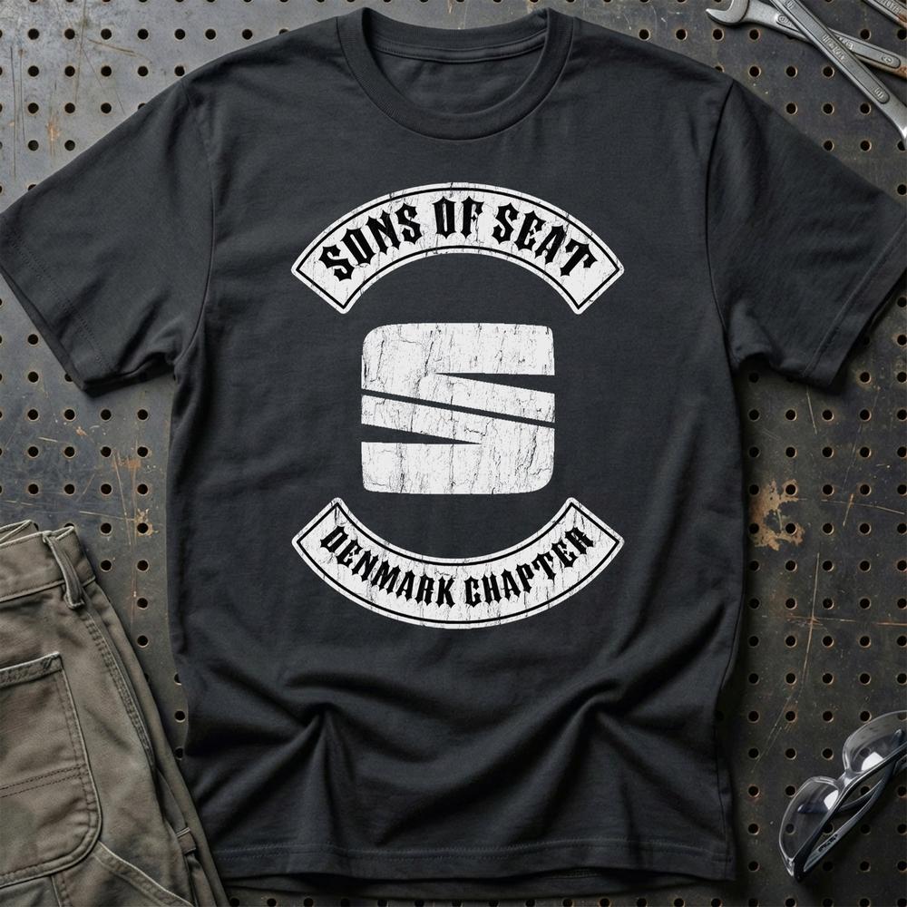 Seat Sons Of Seat Denmark Chapter T-Shirt-Beklædning-Seat-Sort-S-Garage Culture Shop- garage - man cave - merchandise