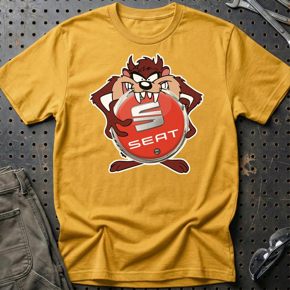 Seat TAZ T-Shirt-Beklædning-Seat-Guld-S-Garage Culture Shop- garage - man cave - merchandise