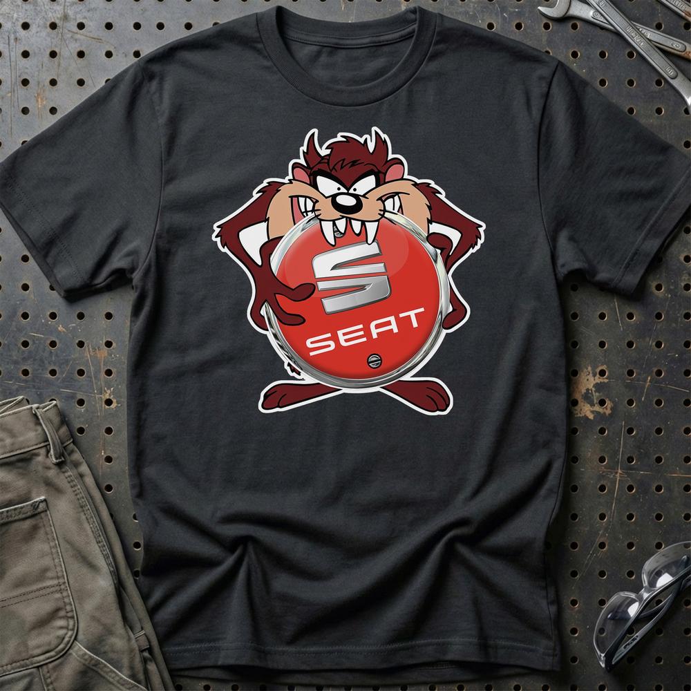 Seat TAZ T-Shirt-Beklædning-Seat-Sort-S-Garage Culture Shop- garage - man cave - merchandise