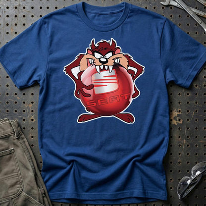 Seat TAZ Unisex T-Shirt , Bomuld-Beklædning-Seat-Blå Royal-S-Garage Culture Shop- garage - man cave - merchandise