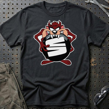 Seat TAZ Unisex T-Shirt , Bomuld-Beklædning-Seat-Sort-S-Garage Culture Shop- garage - man cave - merchandise