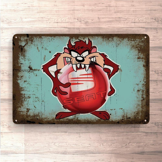 Seat Taz Vintage Skilte, Musemåtte, Dørmåtte-Skilte-Seat-Garage Culture Shop- garage - man cave - merchandise