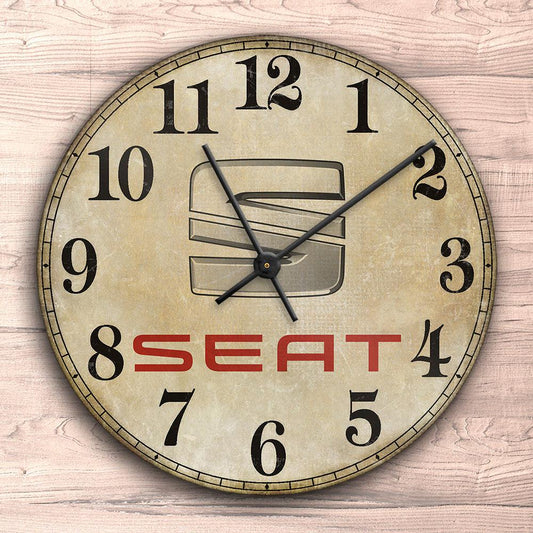 Seat Vægur Rundt-Clock-Seat-Garage Culture Shop- garage - man cave - merchandise