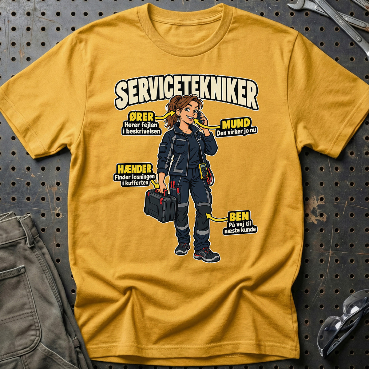 
Produktbillede af Servicetekniker – Anatomi T-Shirt