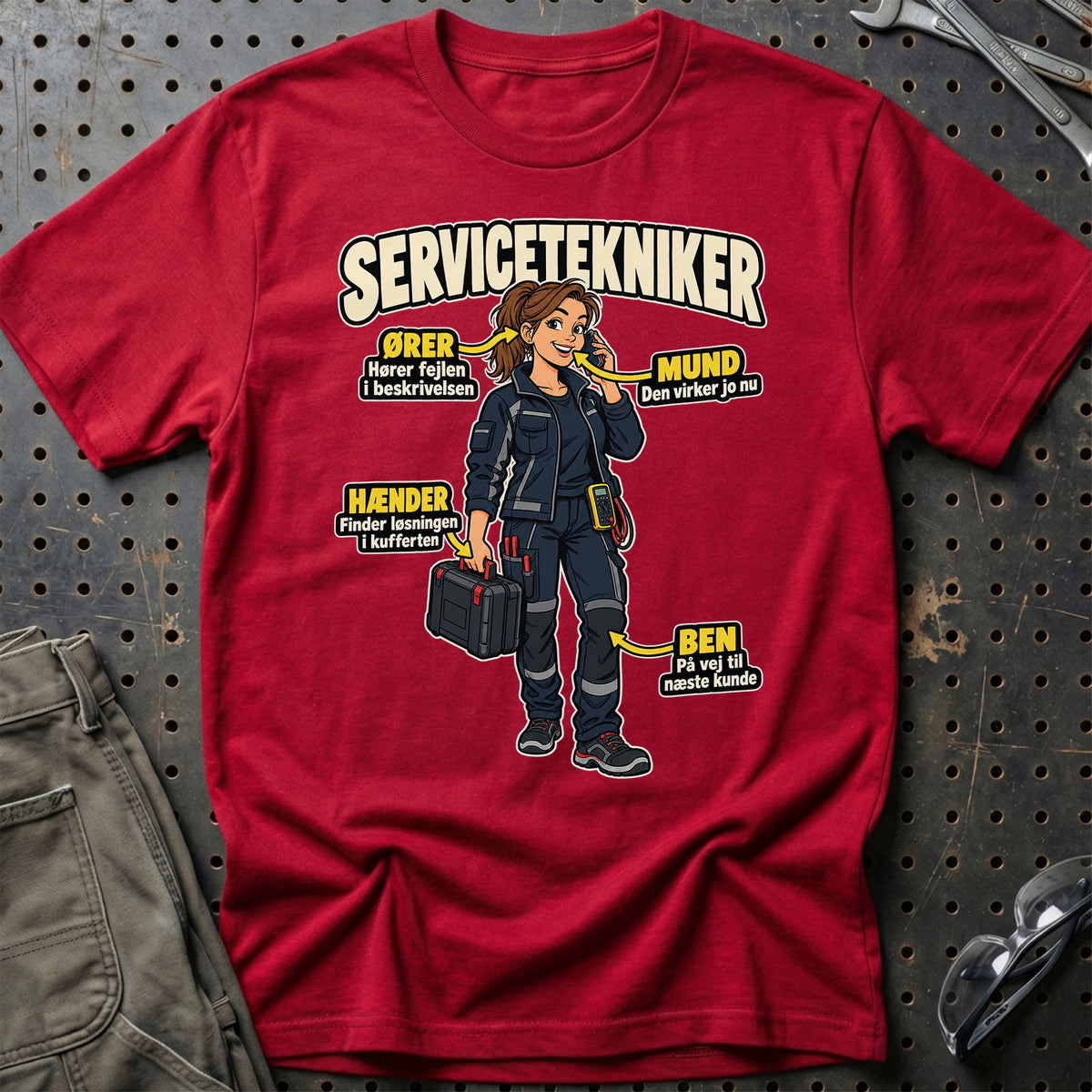 
Produktbillede af Servicetekniker – Anatomi T-Shirt