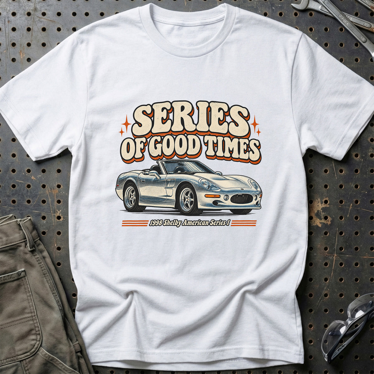 
Shelby American Series 1 1998 – Series of Good Times T-Shirt – Hvid