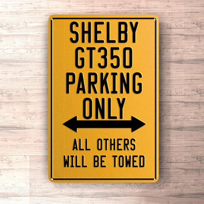 Shelby Gt350 Parking Only Skilte, Musemåtte, Dørmåtte-Parking skilte-Shelby-Garage Culture Shop- garage - man cave - merchandise