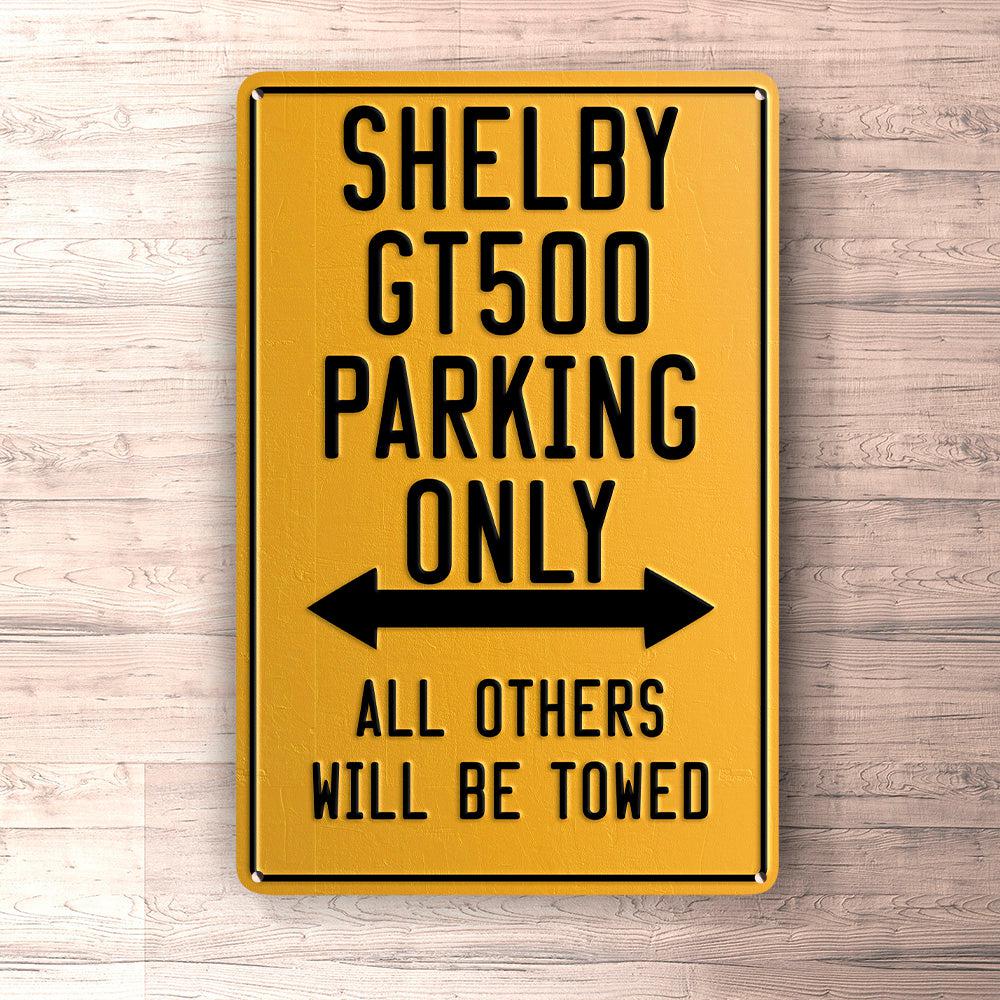 Shelby Gt500 Parking Only Skilte, Musemåtte, Dørmåtte-Parking skilte-Shelby-Garage Culture Shop- garage - man cave - merchandise