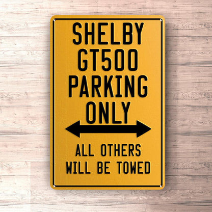 Shelby Gt500 Parking Only Skilte, Musemåtte, Dørmåtte-Parking skilte-Shelby-Garage Culture Shop- garage - man cave - merchandise