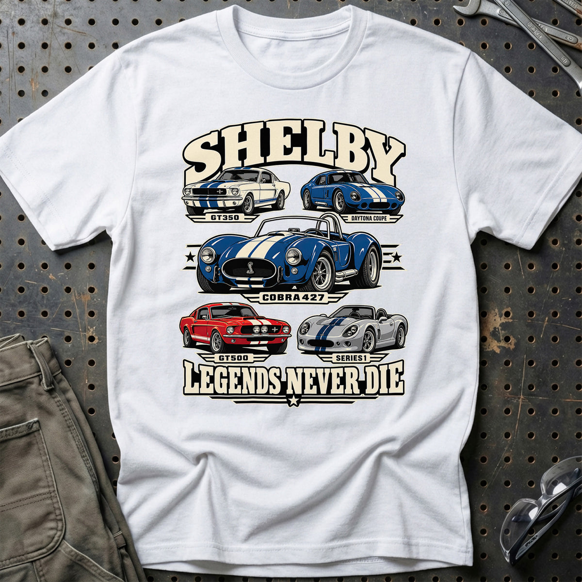 
Produktbillede af Shelby Legends Never Die T-Shirt