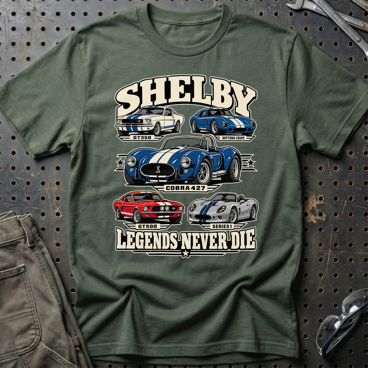 
Produktbillede af Shelby Legends Never Die T-Shirt