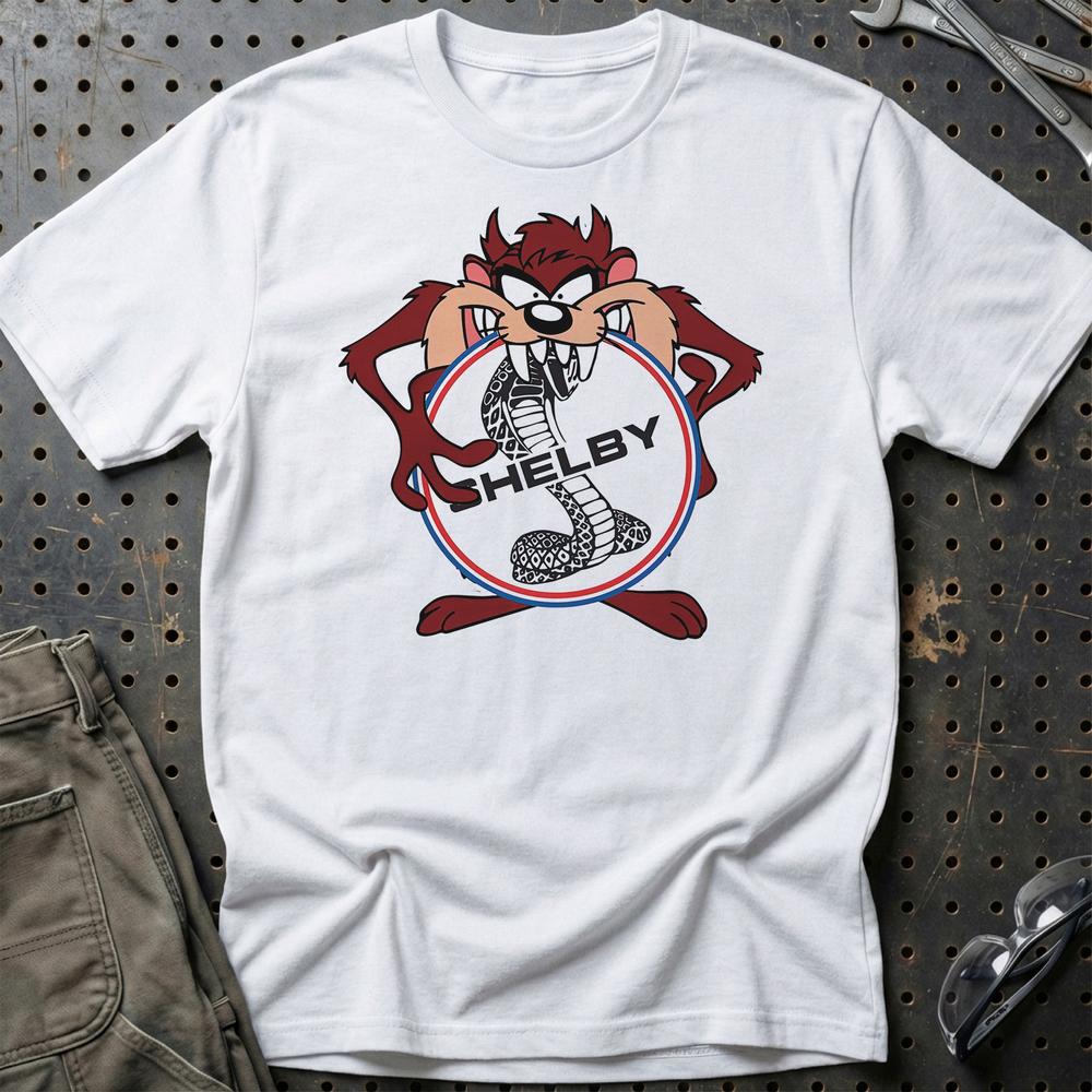 Shelby TAZ T-Shirt-Beklædning-Shelby-Hvid-S-Garage Culture Shop- garage - man cave - merchandise