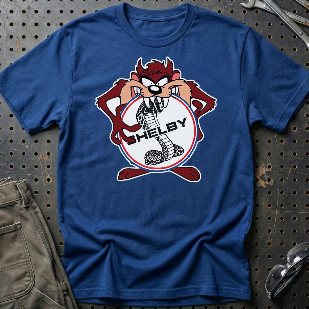 Shelby TAZ T-Shirt-Beklædning-Shelby-Blå Royal-S-Garage Culture Shop- garage - man cave - merchandise