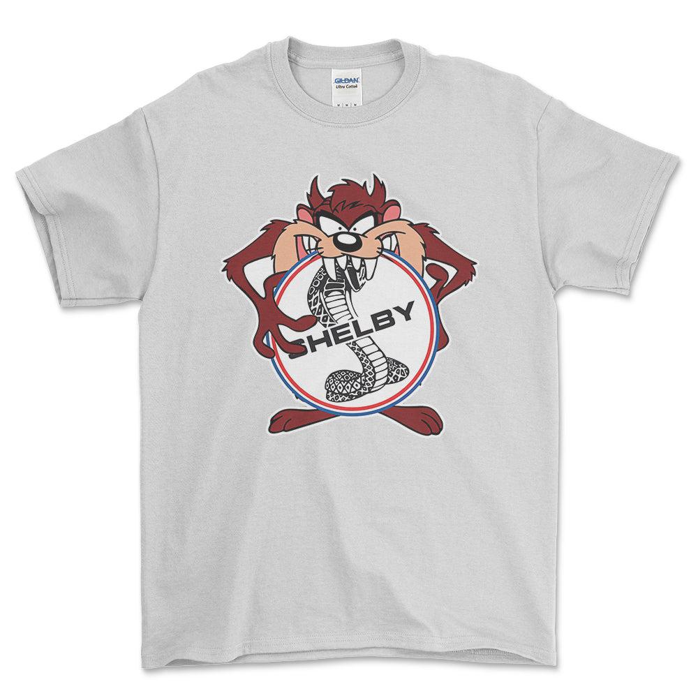 Shelby TAZ Unisex T-Shirt , Bomuld-Beklædning-Shelby-Hvid-S-Forside-Garage Culture Shop- garage - man cave - merchandise