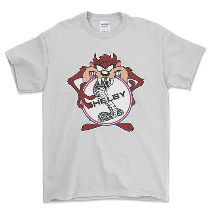 Shelby TAZ Unisex T-Shirt , Bomuld-Beklædning-Shelby-Hvid-S-Forside-Garage Culture Shop- garage - man cave - merchandise