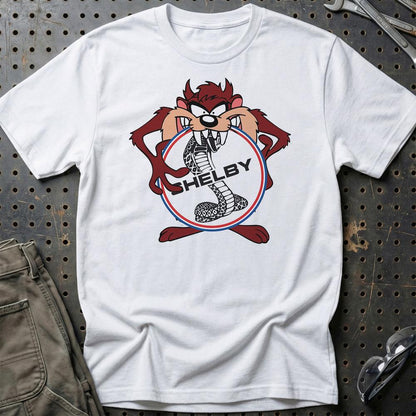 Shelby TAZ Unisex T-Shirt , Bomuld-Beklædning-Shelby-Hvid-S-Garage Culture Shop- garage - man cave - merchandise