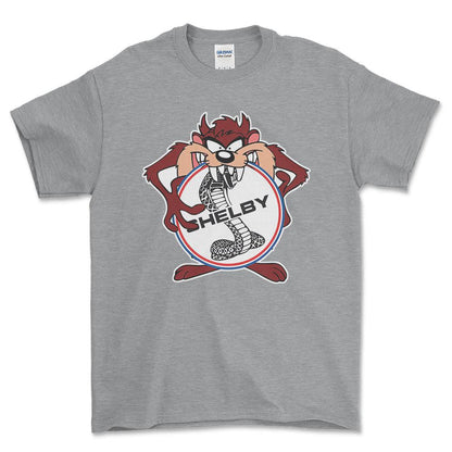 Shelby TAZ Unisex T-Shirt , Bomuld-Beklædning-Shelby-Grå Sport-S-Forside-Garage Culture Shop- garage - man cave - merchandise