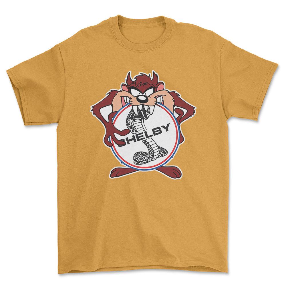 Shelby TAZ Unisex T-Shirt , Bomuld-Beklædning-Shelby-Guld-S-Forside-Garage Culture Shop- garage - man cave - merchandise
