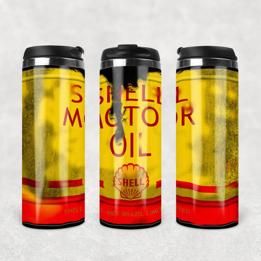 Shell Motor Oil Termokrus Tumbler Rustfrit Stål-Krus-Motorolie-Garage Culture Shop- garage - man cave - merchandise