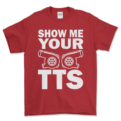 Show Me Your TTS T-Shirt , Bomuld-Beklædning-Garage Culture-Rød-S-Forside-Garage Culture Shop- garage - man cave - merchandise