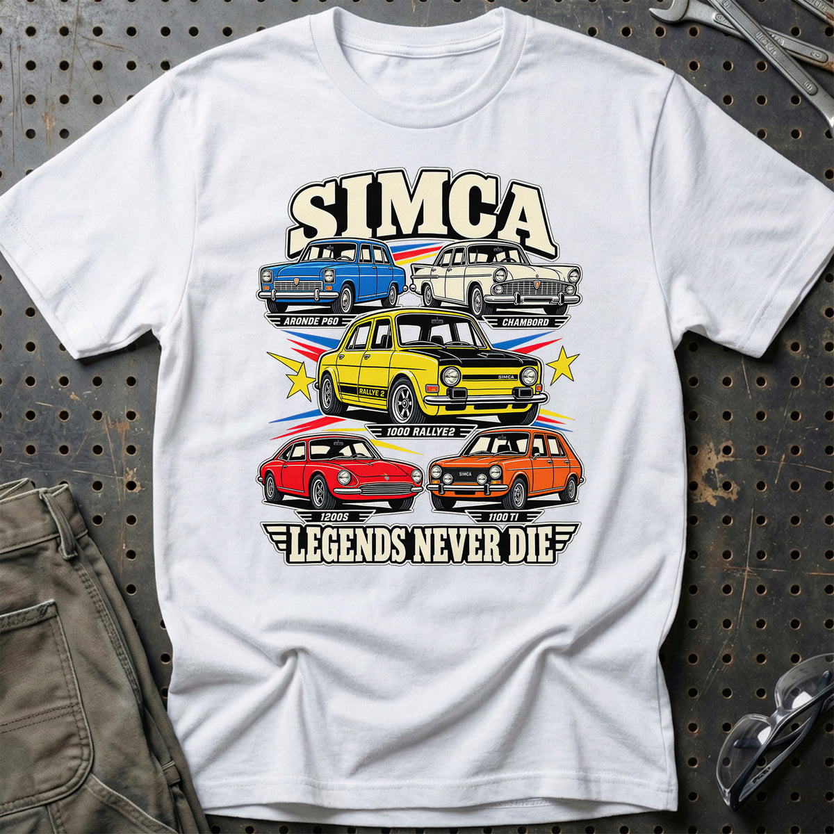 
Produktbillede af Simca Legends Never Die T-Shirt