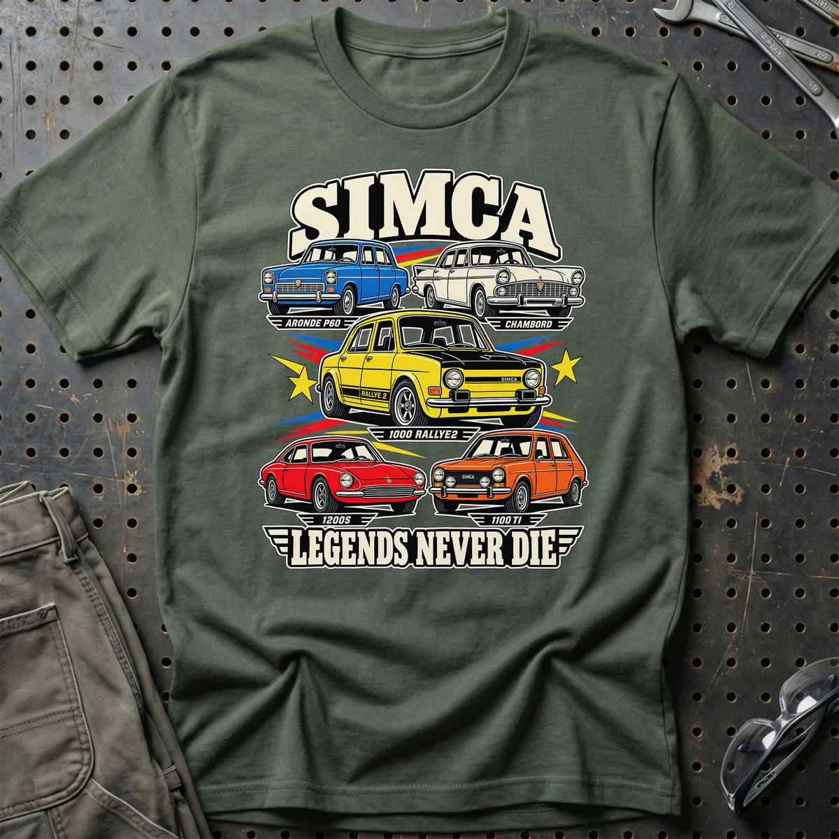
Produktbillede af Simca Legends Never Die T-Shirt