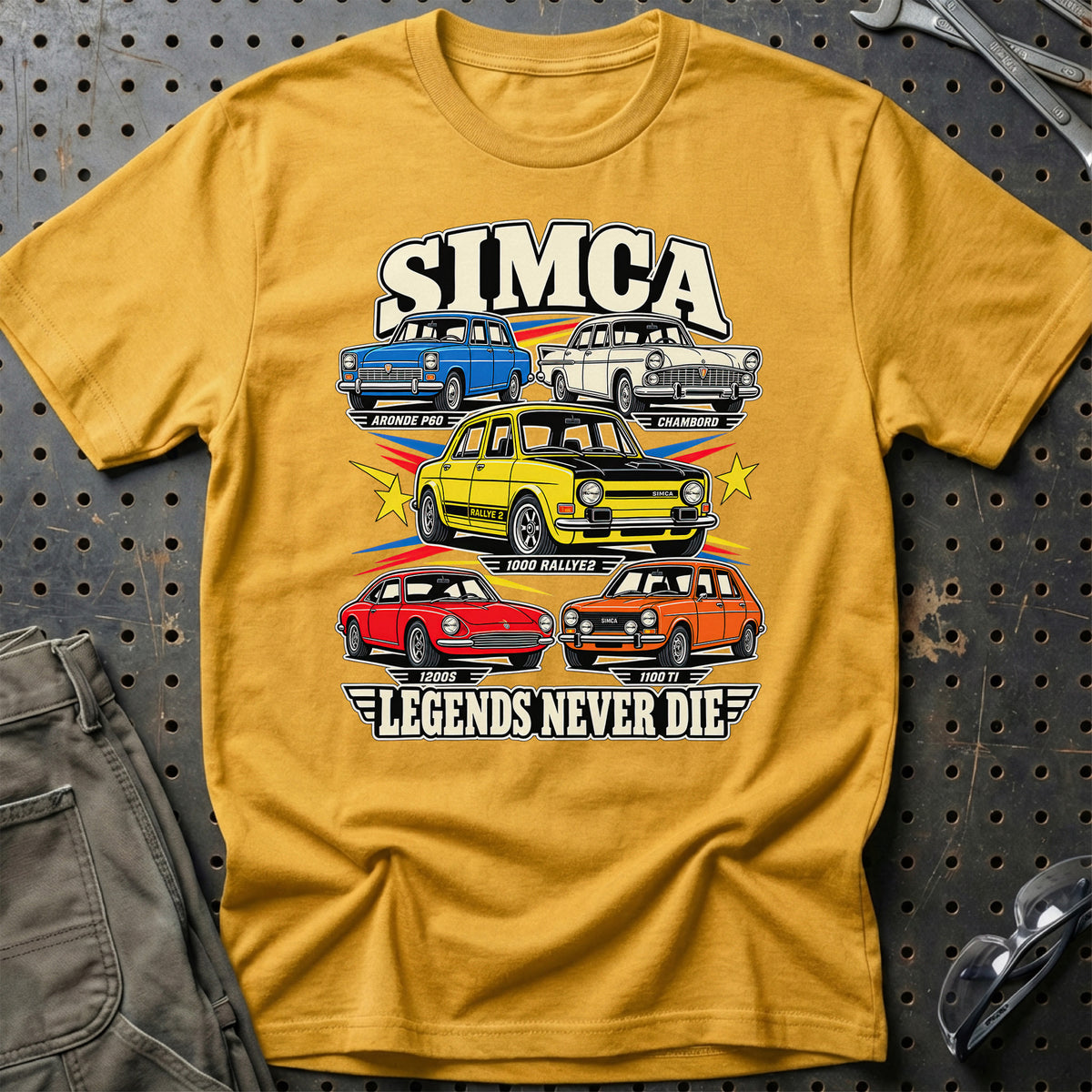
Produktbillede af Simca Legends Never Die T-Shirt