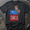 Simca Pinup T-Shirt-Beklædning-Simca-Sort-S-Garage Culture Shop- garage - man cave - merchandise