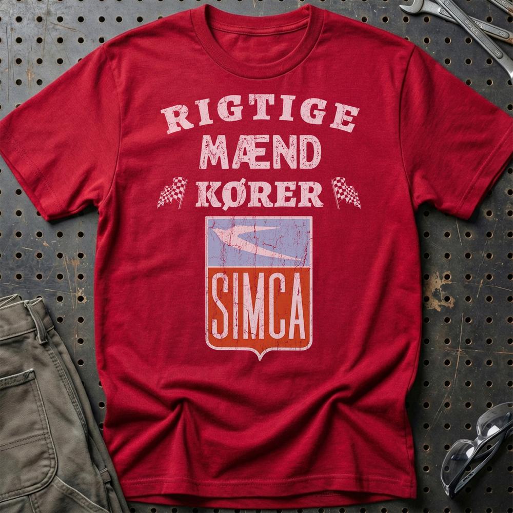 
Produktbillede af Simca Rigtige Mænd Kører T-Shirt
