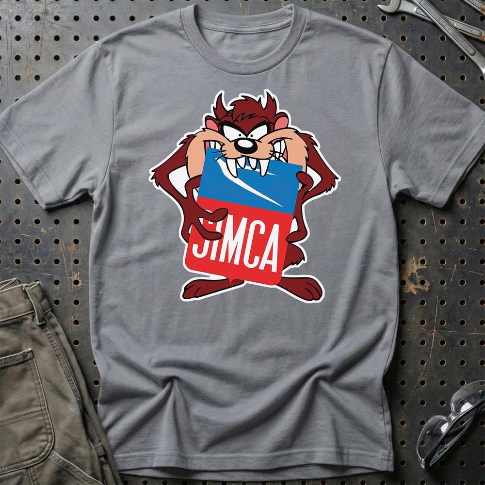 Simca TAZ T-Shirt-Beklædning-Simca-Grå Sport-S-Garage Culture Shop- garage - man cave - merchandise