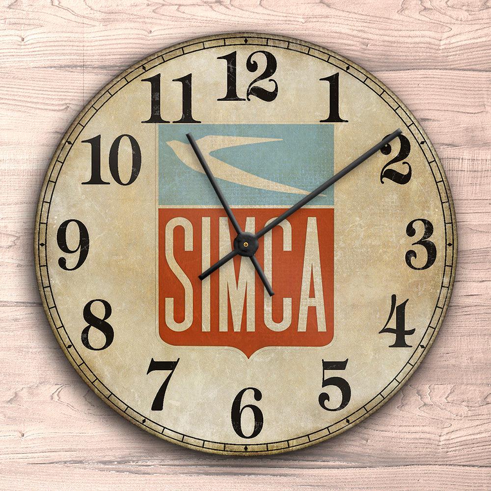 Simca Vægur Rundt-Clock-Simca-Garage Culture Shop- garage - man cave - merchandise