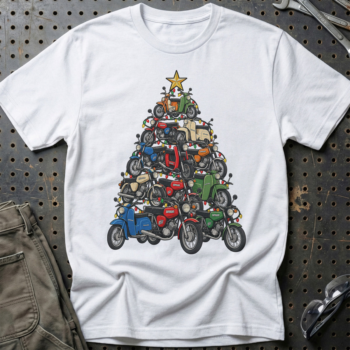 Simson Juletræ T-Shirt – Hvid