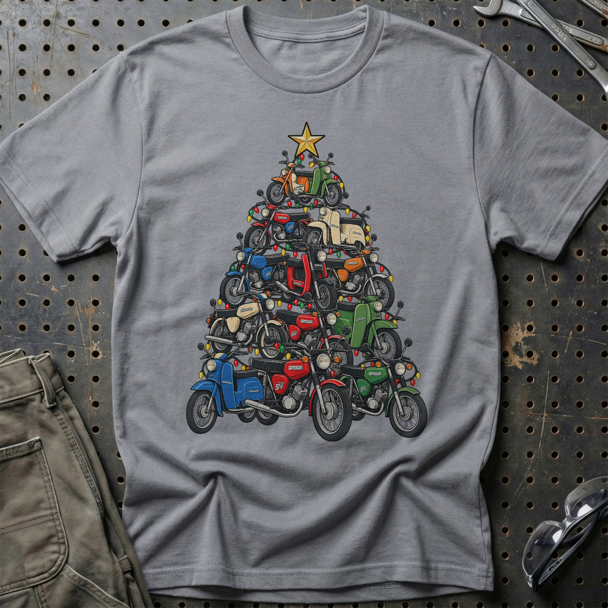 Simson Juletræ T-Shirt – Grå Sport