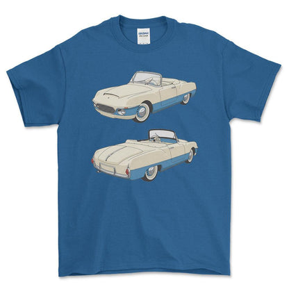 Skoda 440 Spartak Roadster - One Line Style Unisex T-Shirt-Beklædning-Skoda-Blå Royal-S-Forside-Garage Culture Shop- garage - man cave - merchandise
