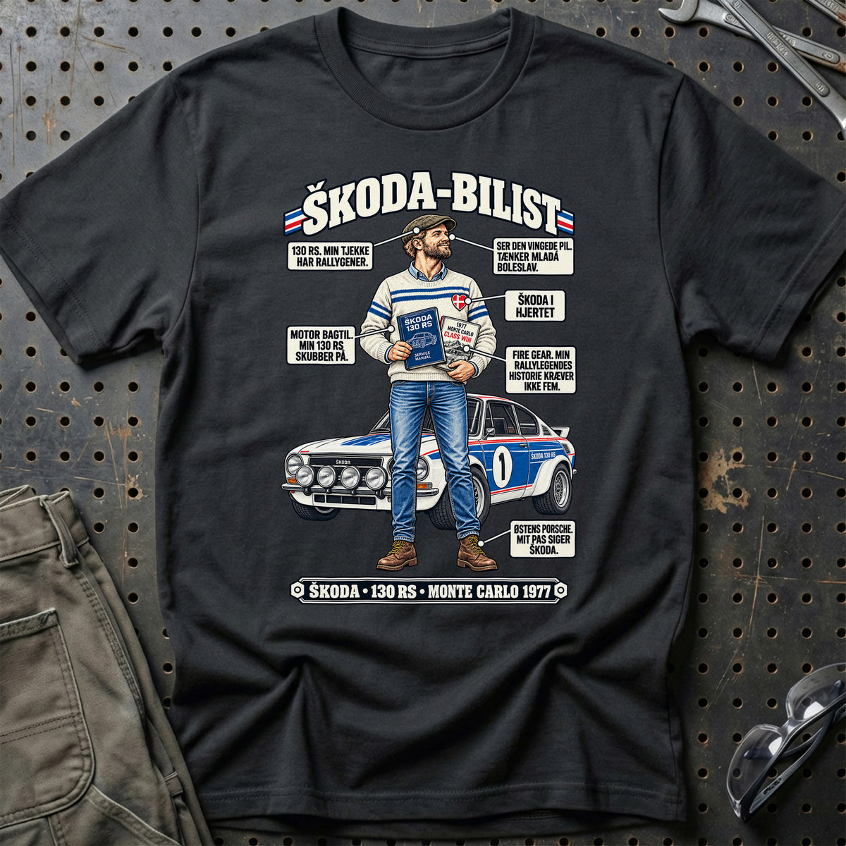 
Škoda-Bilist T-Shirt – Sort