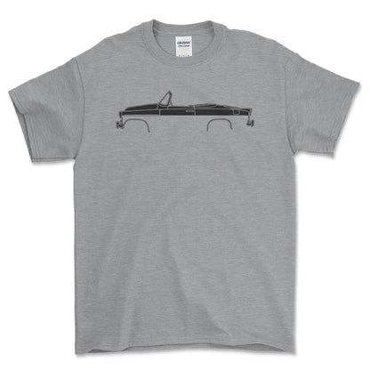 Skoda Felicia Super Silhuet - Unisex T-Shirt , Bomuld-Beklædning-Skoda-Grå Sport-S-Forside-Garage Culture Shop- garage - man cave - merchandise