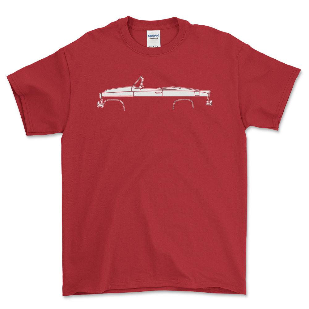 Skoda Felicia Super Silhuet - Unisex T-Shirt , Bomuld-Beklædning-Skoda-Rød-S-Forside-Garage Culture Shop- garage - man cave - merchandise