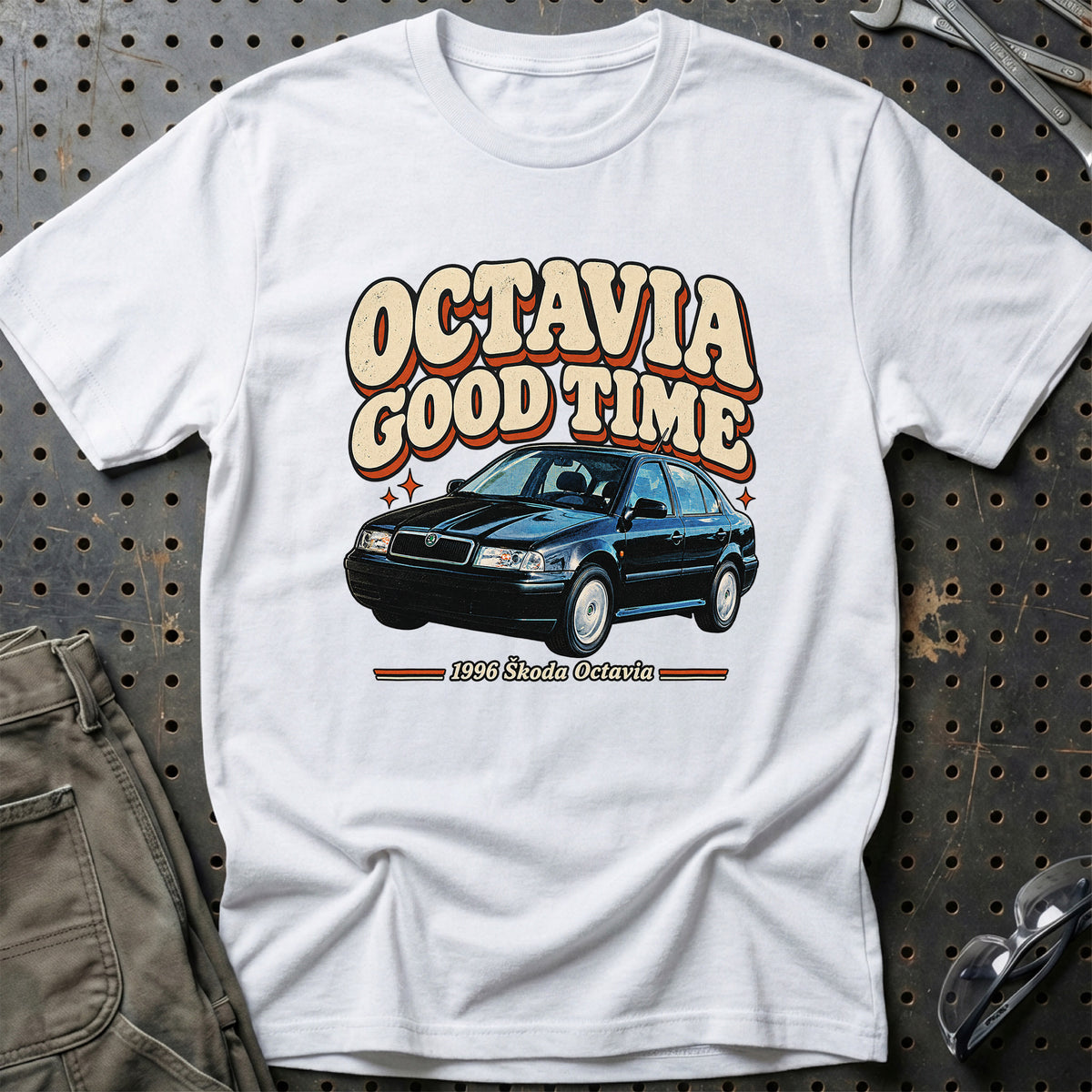 
Škoda Octavia 1996 – Octavia Good Time T-Shirt – Hvid