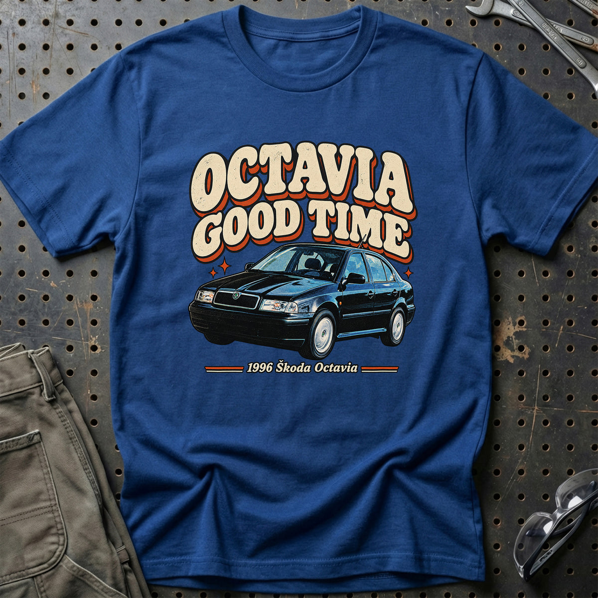 
Škoda Octavia 1996 – Octavia Good Time T-Shirt – Blå Royal