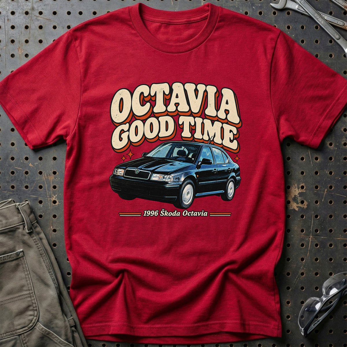 
Škoda Octavia 1996 – Octavia Good Time T-Shirt – Rød