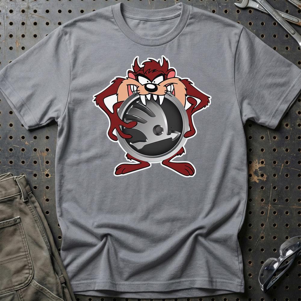 Skoda TAZ T-Shirt-Beklædning-Skoda-Grå Sport-S-Garage Culture Shop- garage - man cave - merchandise