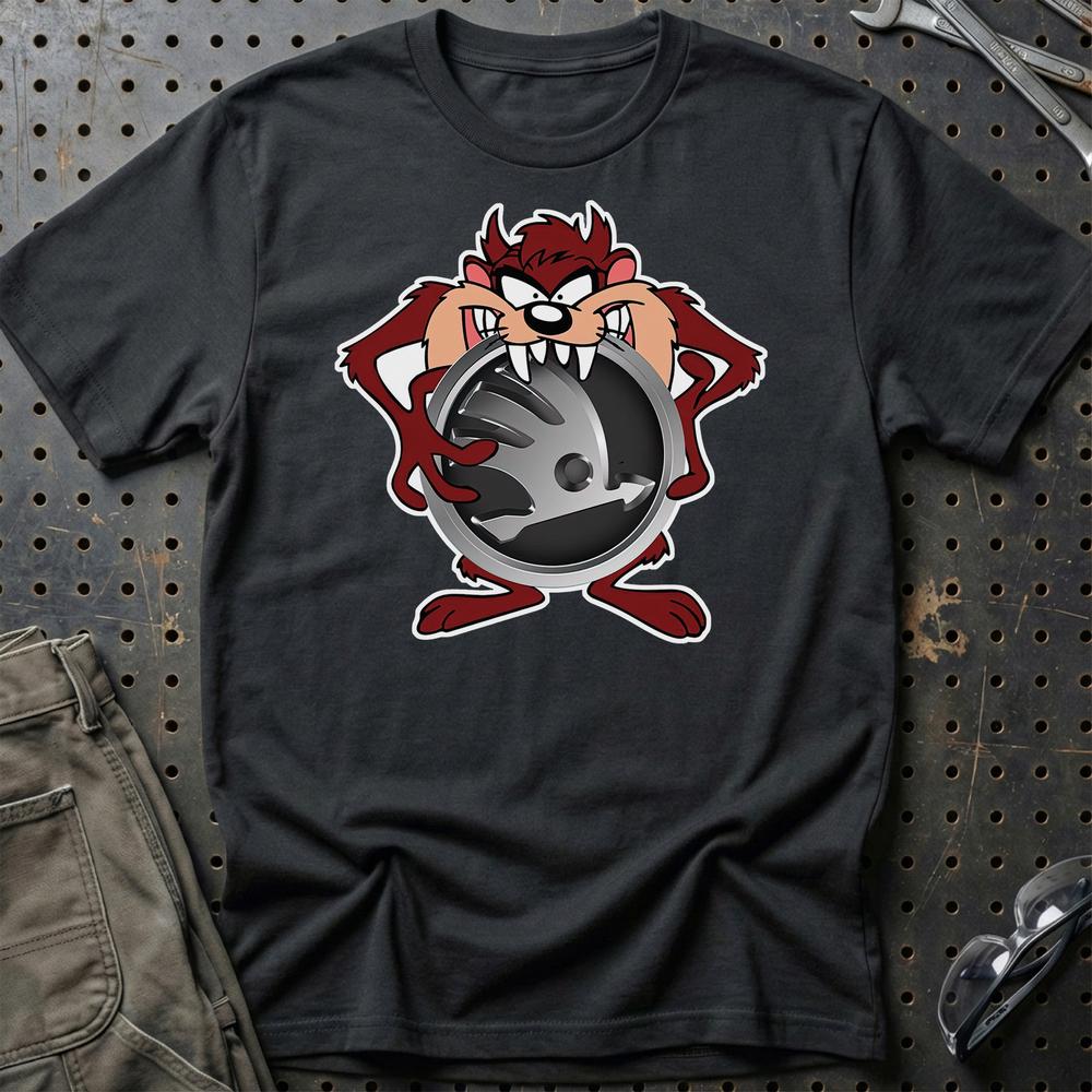 Skoda TAZ T-Shirt-Beklædning-Skoda-Sort-S-Garage Culture Shop- garage - man cave - merchandise