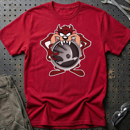 Skoda TAZ Unisex T-Shirt , Bomuld-Beklædning-Skoda-Rød-S-Garage Culture Shop- garage - man cave - merchandise